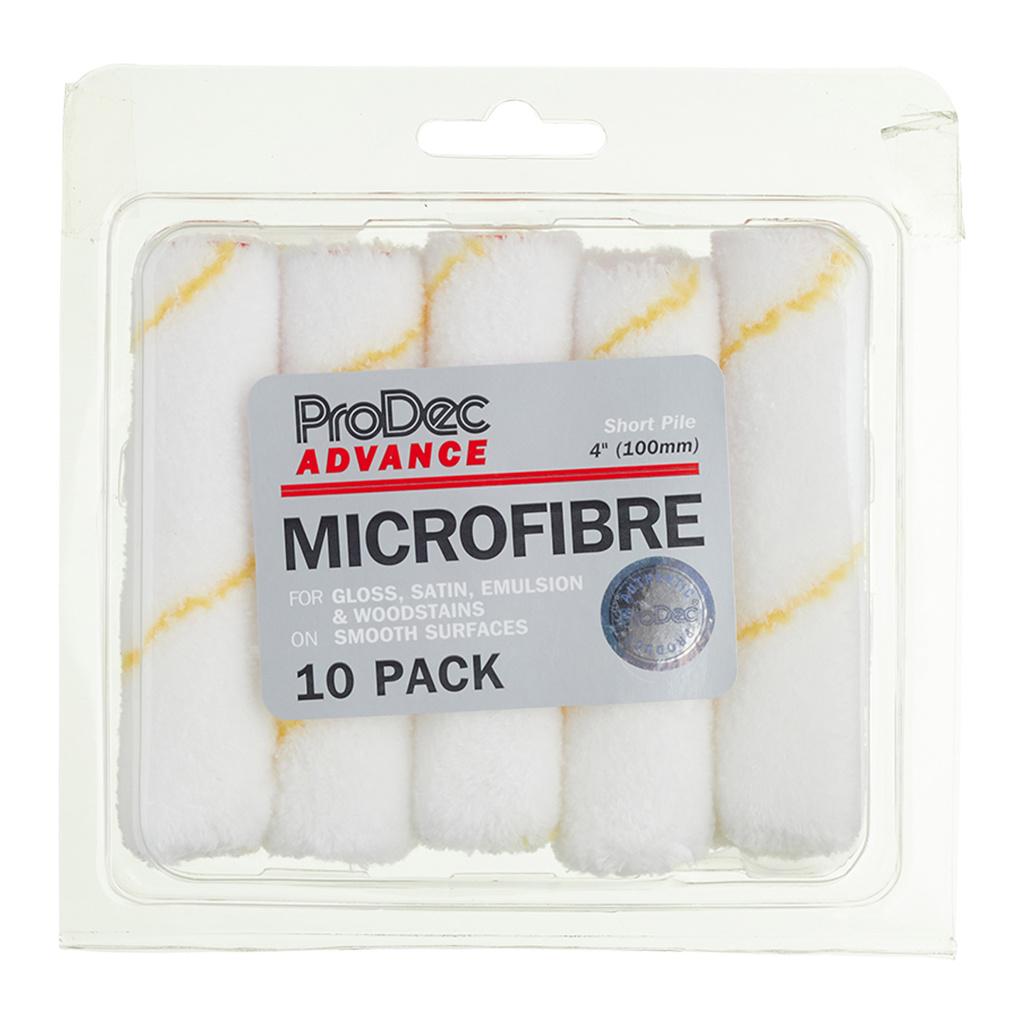 ProDec Advance 10pk 4" Short Pile Microfibre Mini Roller