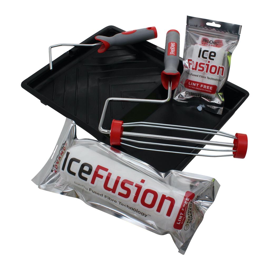 ProDec Advance Ice Fusion 9" x 1.75" Roller & Frame + 4" Mini Roller Twin Pack & Frame