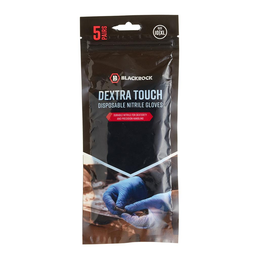 Dextra Touch Disposable Nitrile Gloves - Bag 10 (carded) - Size