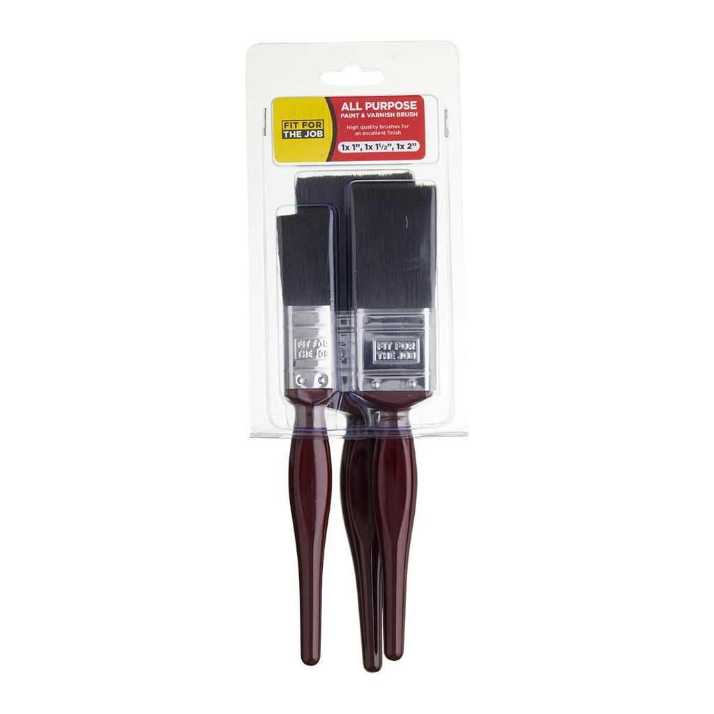 Fit For The Job Fit For The Job 3pc Paint Brush Set