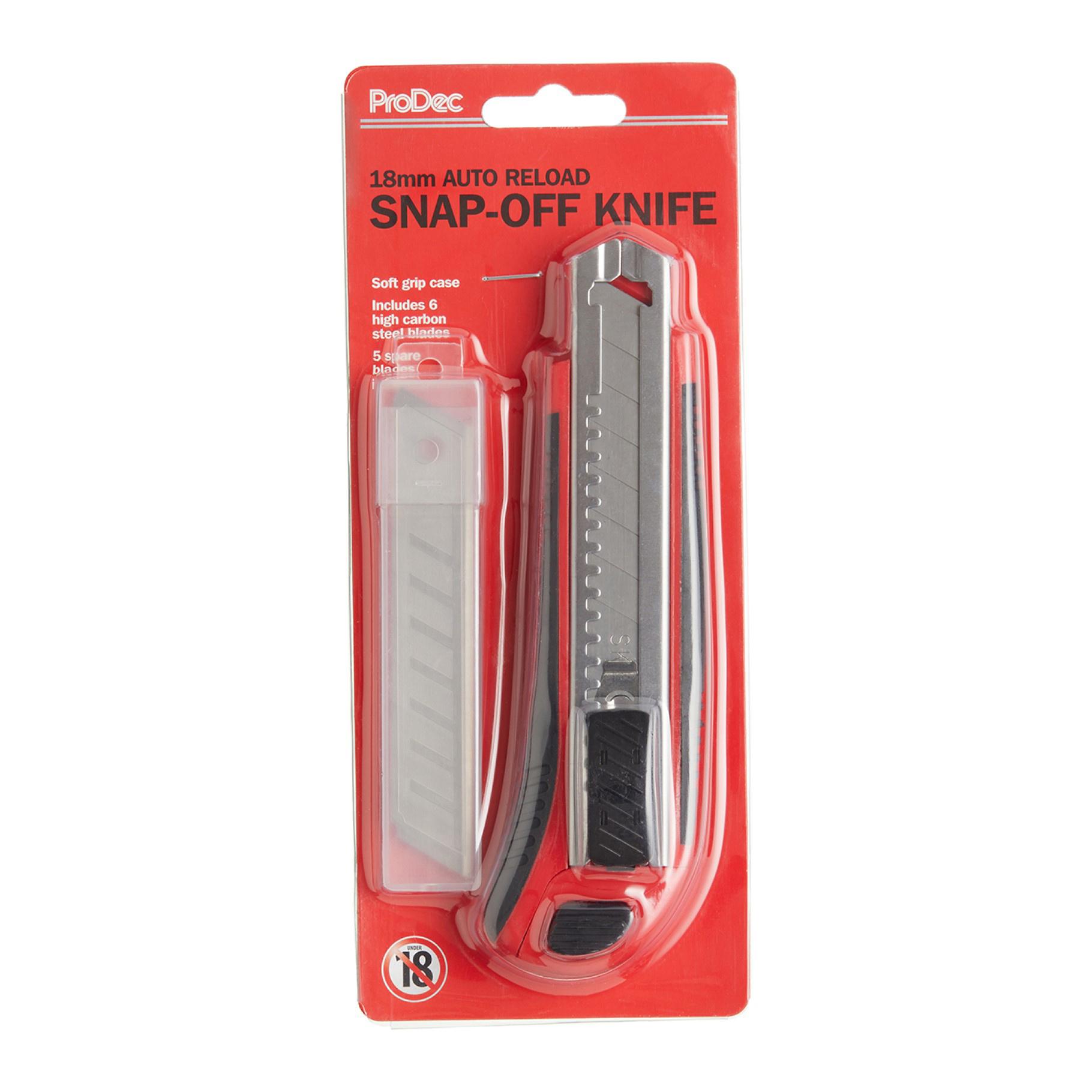 ProDec Duragrip 18mm Auto Load Snap-Off Knife