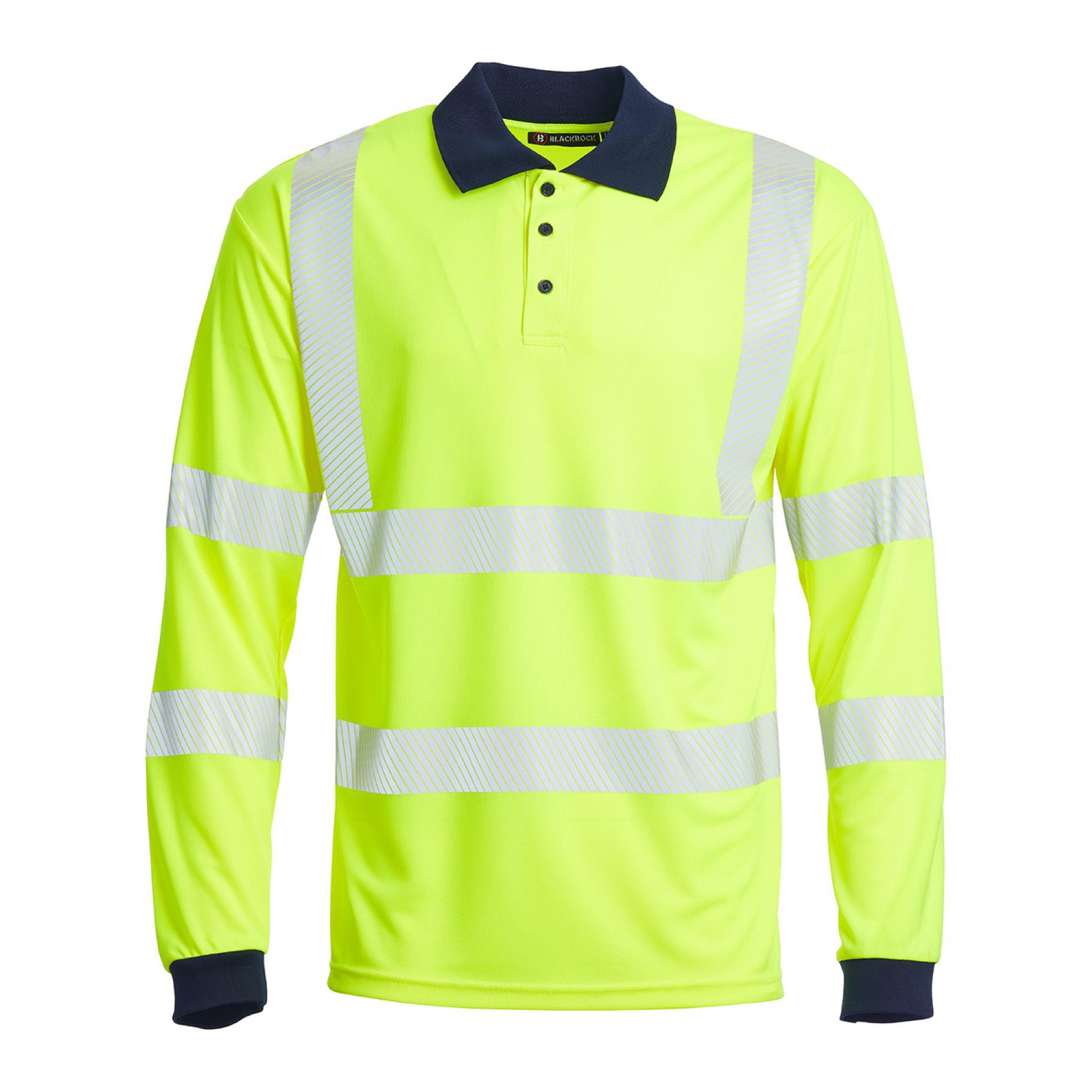 Blackrock Long Sleeved Eco Hi-Vis Polo Shirt - Yellow