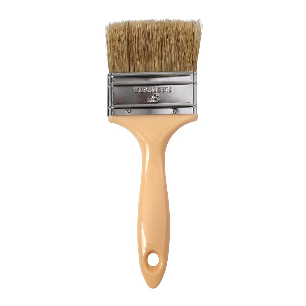 Unbranded 3" Plastic Handle White Bristle Laminating Brush