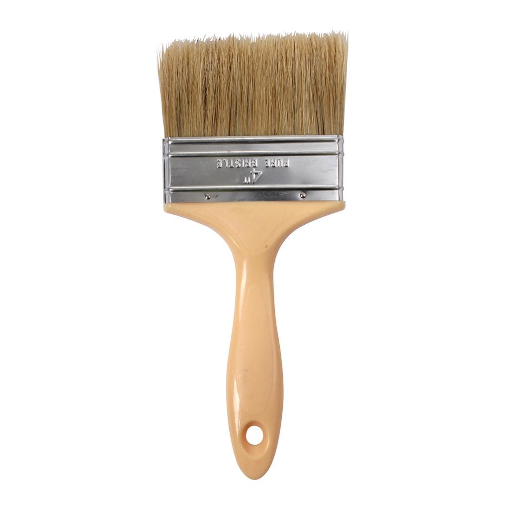 Unbranded 4" Plastic Handle White Bristle Laminating Brush