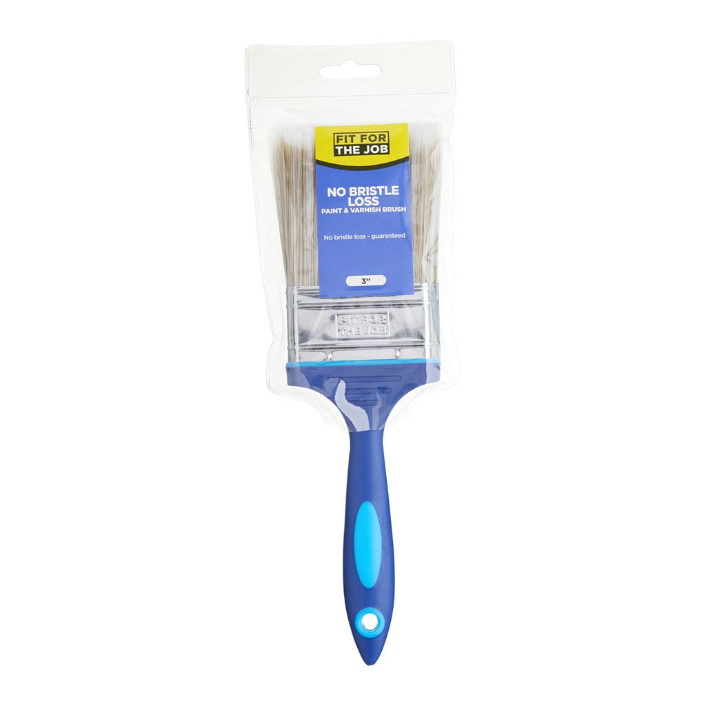 Fit For The Job 3" No Bristle Loss Paint Brush