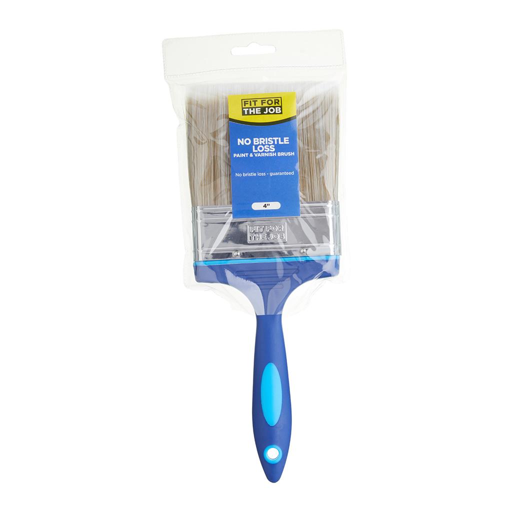 Fit For The Job 4" No Bristle Loss Paint Brush