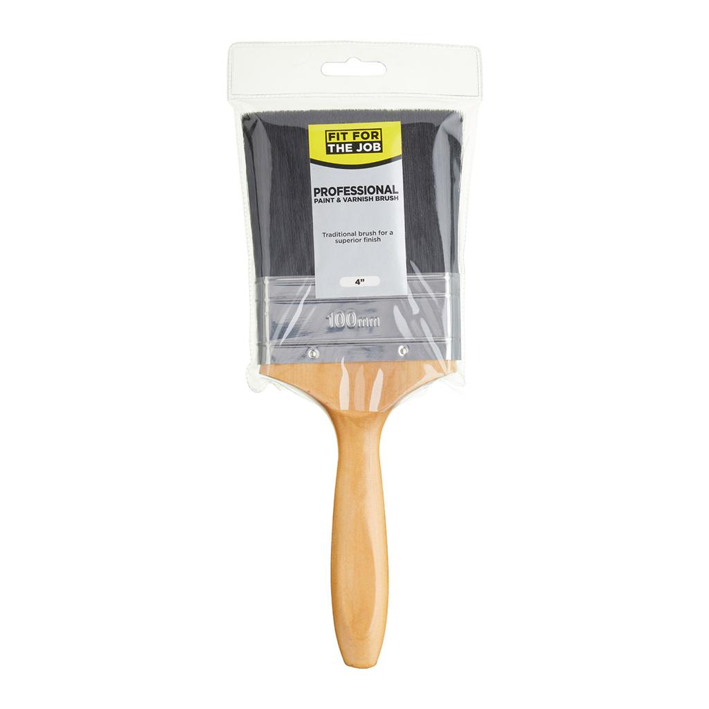 Fit For The Job 4" Professional Paint Brush