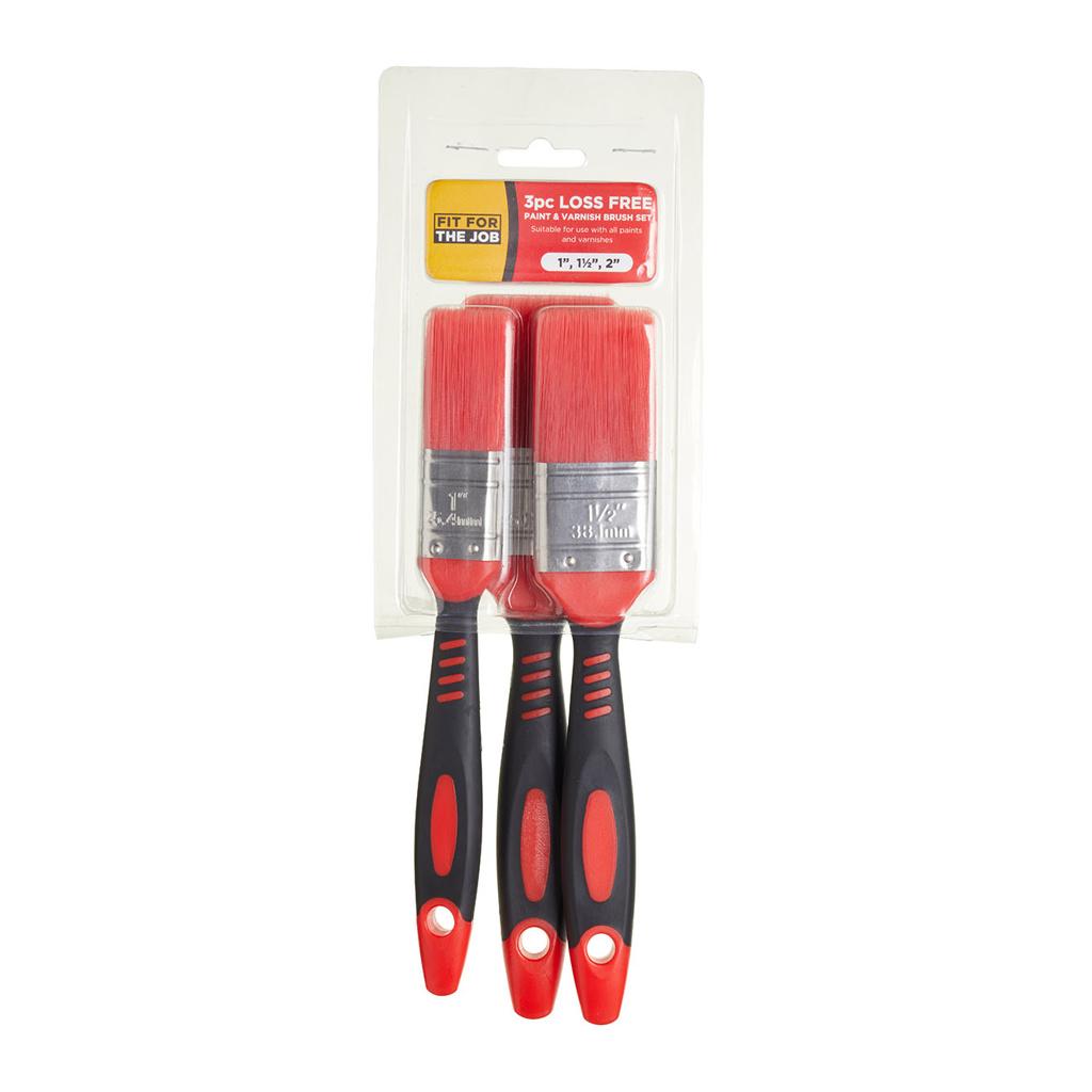 Fit For The Job 3pc Loss Free Brush Set - 1", 1.5", 2"