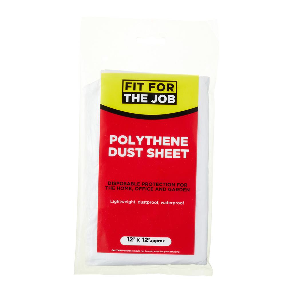 Fit For The Job Fit For The Job 12' x 12' Polythene Dust Sheet