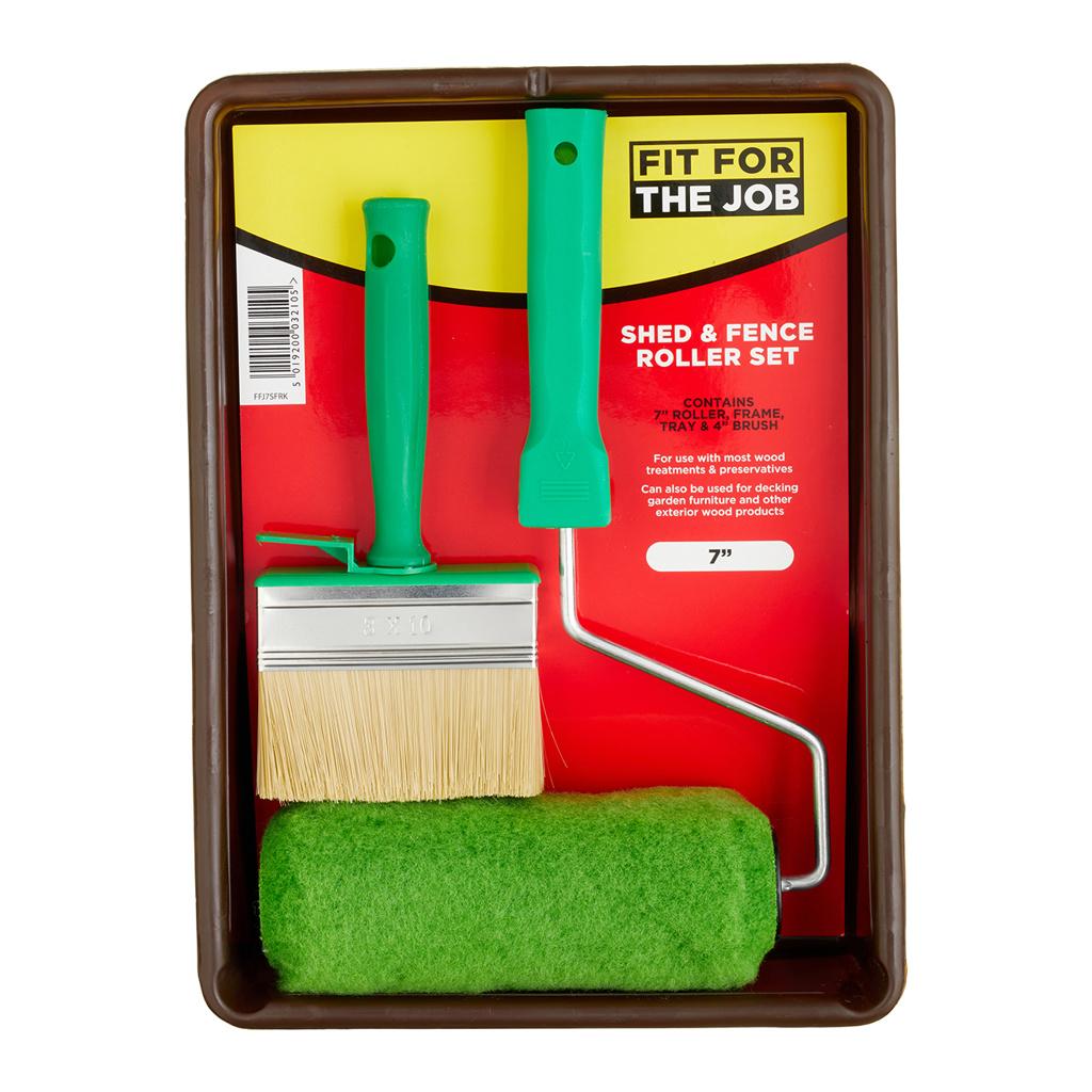 Fit For The Job 7" Shed & Fence Roller Kit