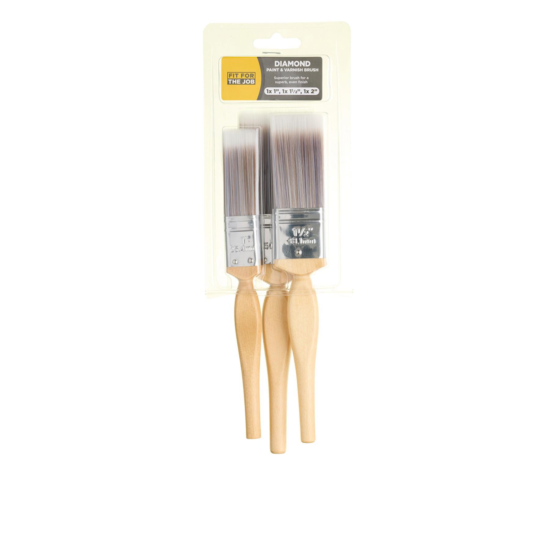 Fit For The Job 3pc Diamond Brush Set - 1", 1.5", 2"