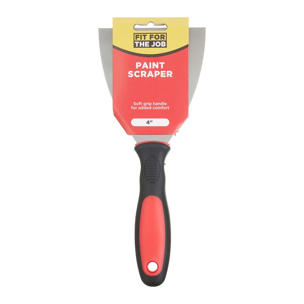 Fit For The Job 4" Soft Grip Paint Scraper