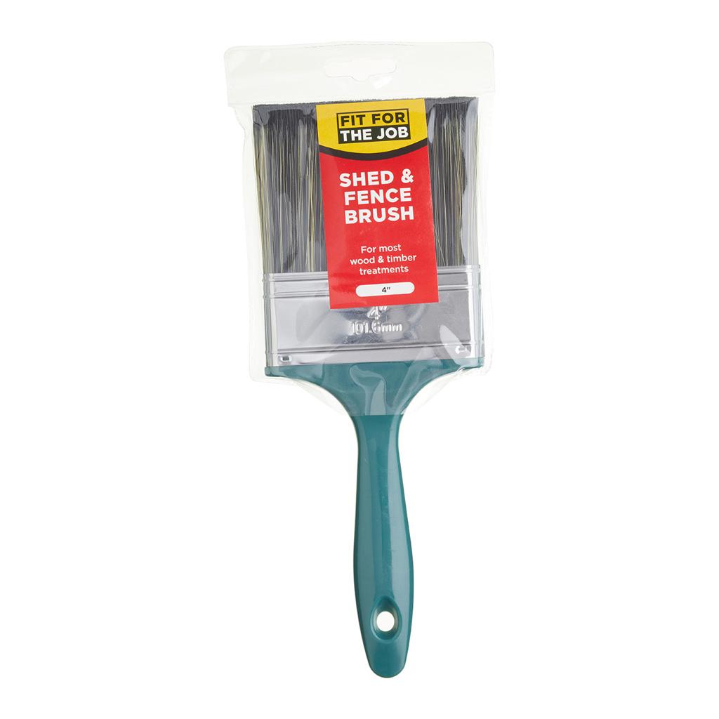 Fit For The Job 4" Shed & Fence Brush