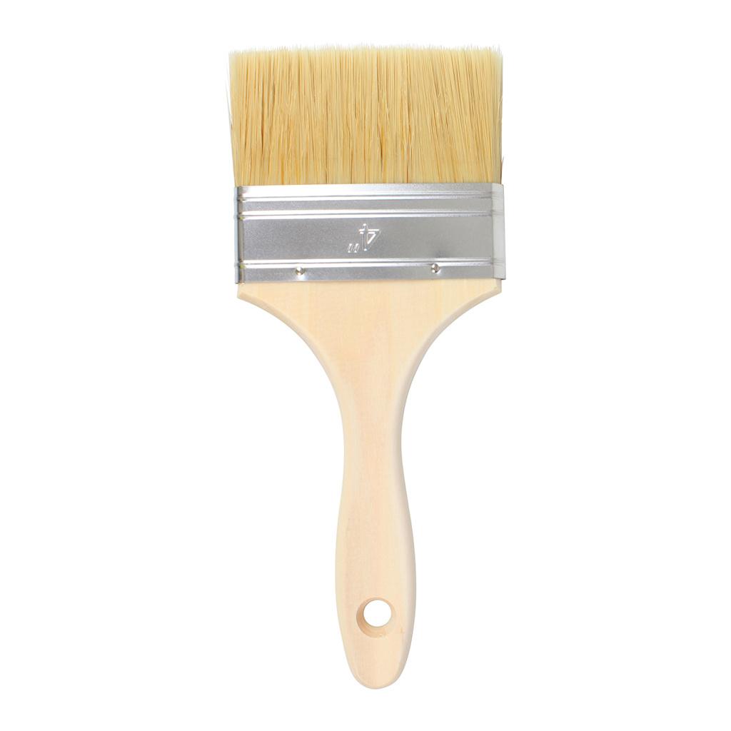Unbranded 4" Value Wooden Handle Synthetic Laminating Brush