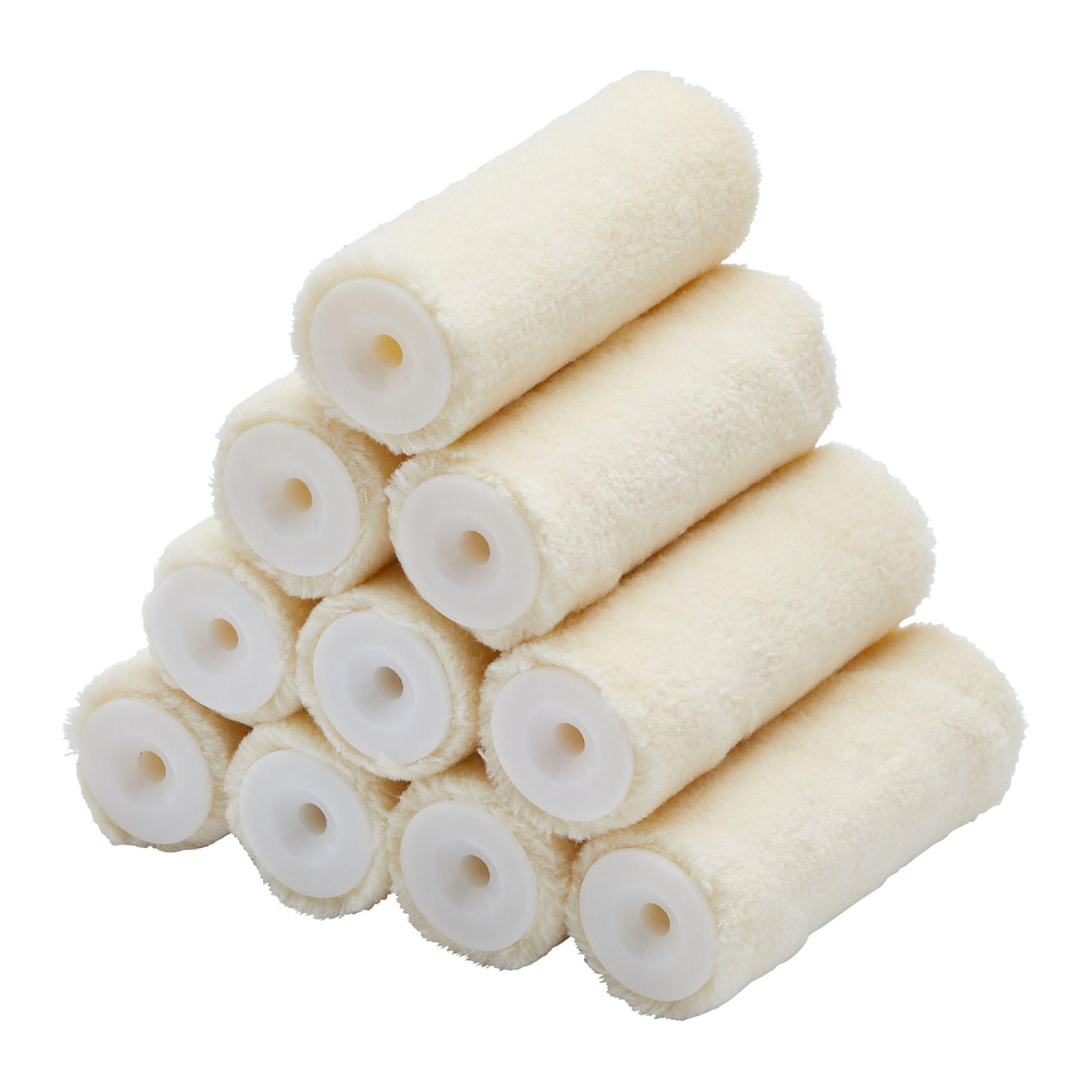Unbranded 10pk 4" Velour Mini Roller 30mm core