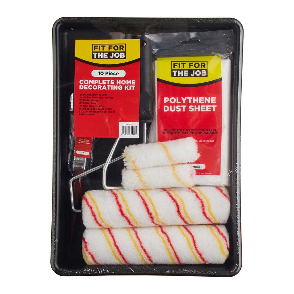 Fit For The Job 10pc Complete Home Decorating Kit