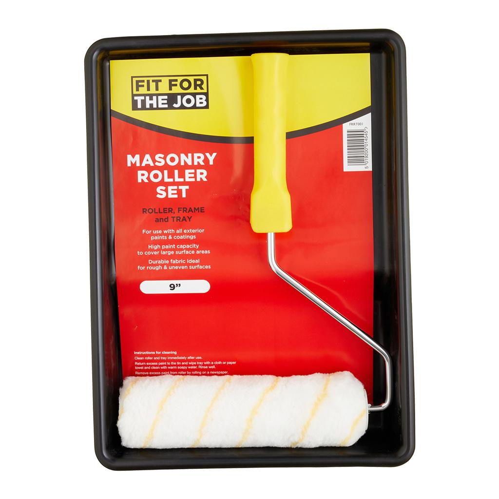 Fit For The Job 9" x 1.5" Masonry Roller & Tray Kit
