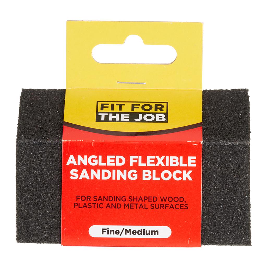 Fit For The Job Angled Flexible Sanding Block - Fine/Medium Grade