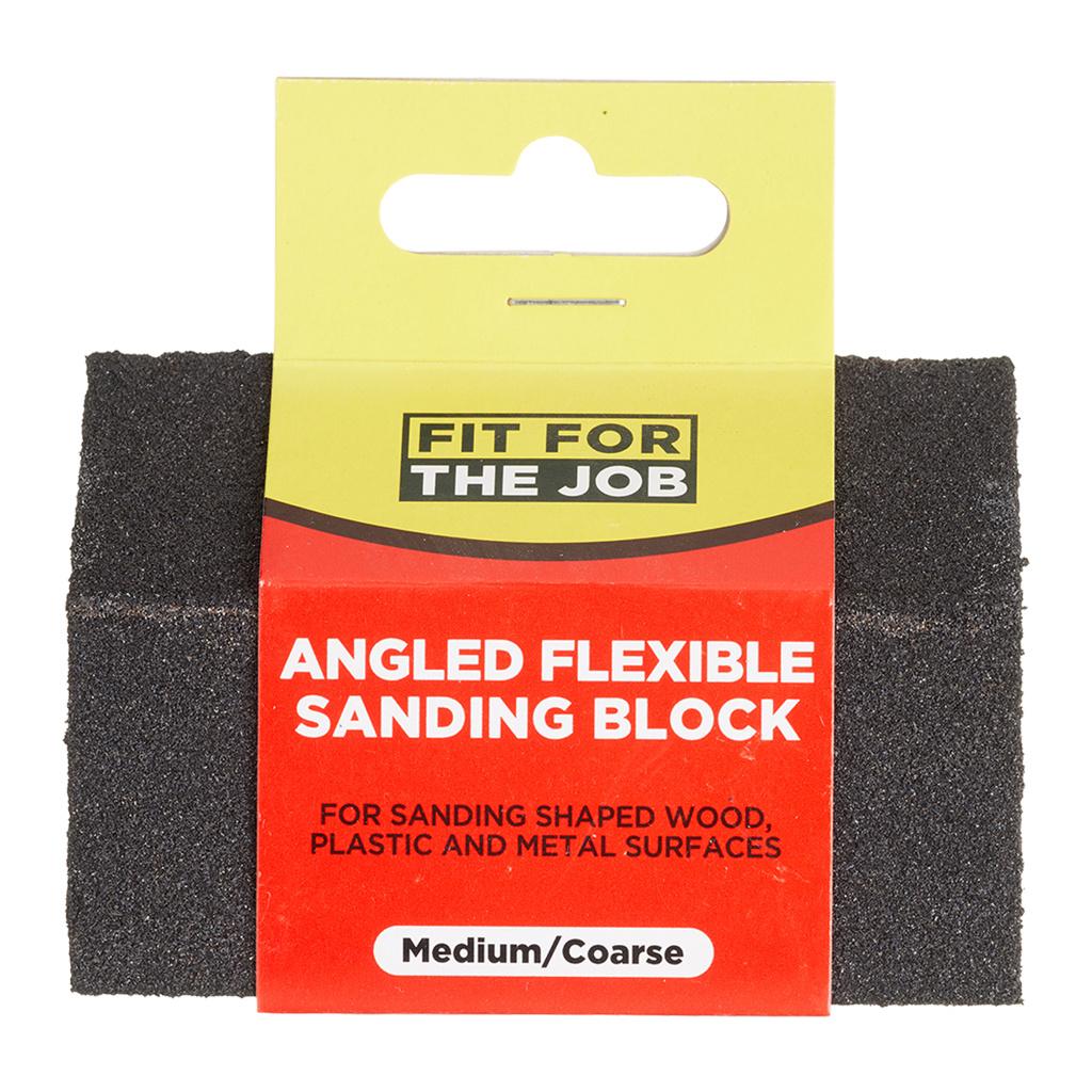 Fit For The Job Angled Flexible Sanding Block - Medium/Coarse Grade