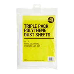 3pk 12' x 9' Polythene Dust Sheets