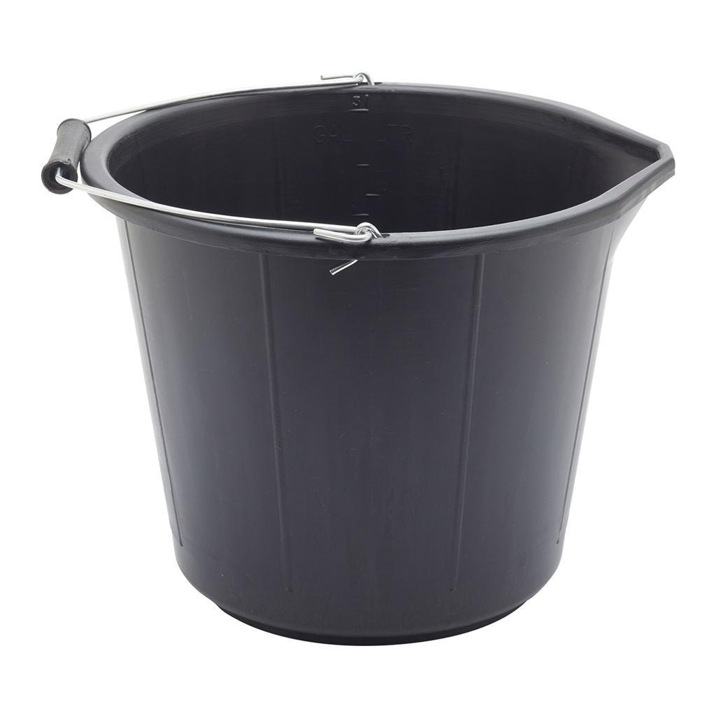 Unbranded 3 Gallon Black Plastic Bucket