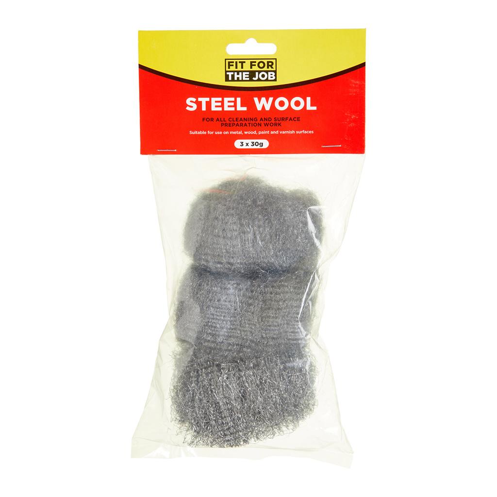 Fit For The Job 3pk Steel Wool - Assorted Grades