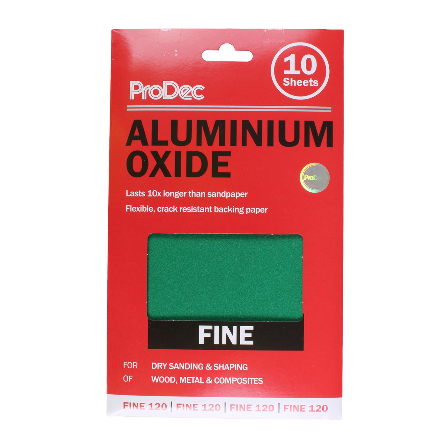ProDec 10pk Ali Oxide Sheets 230mm x 140mm - Fine