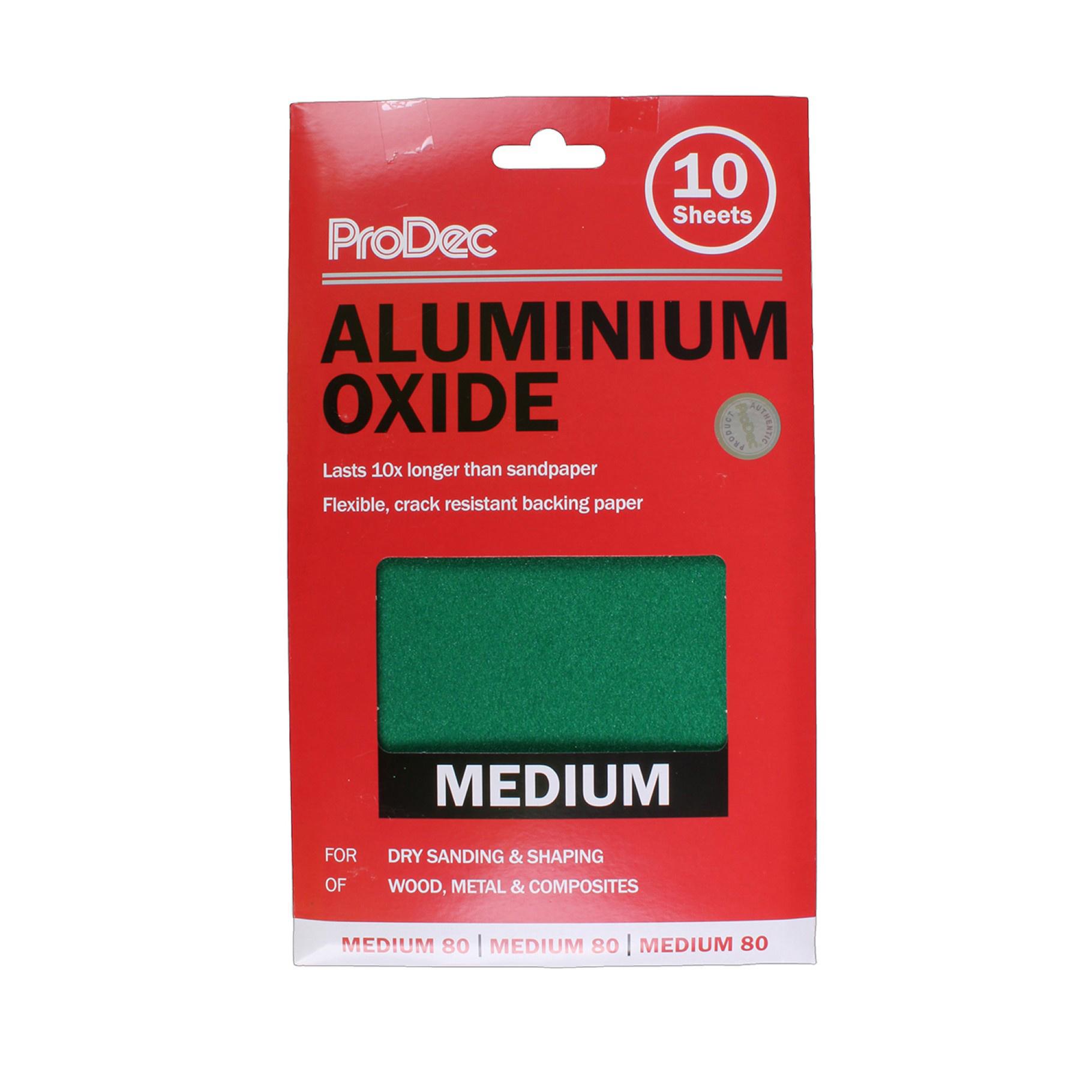 ProDec 10pk Ali Oxide Sheets 230mm x 140mm - Medium