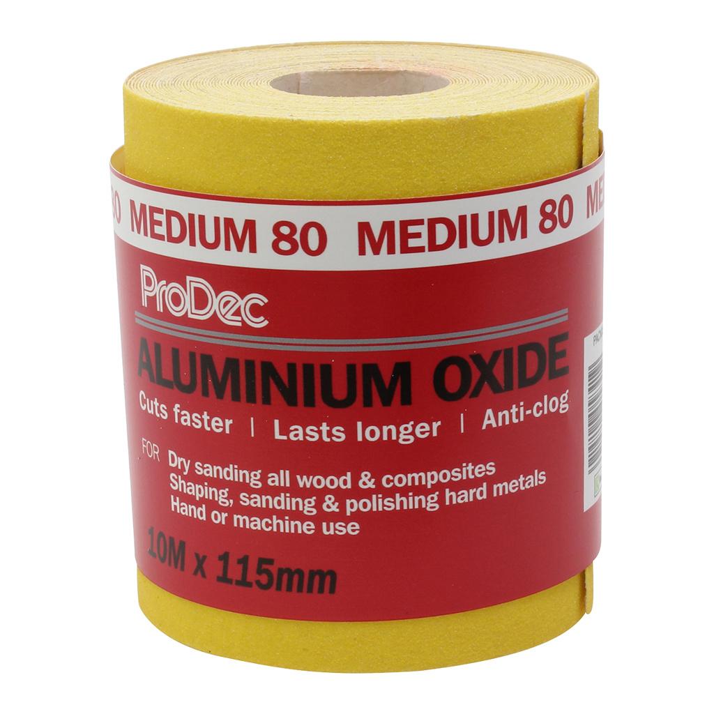 ProDec 10m Yellow Aluminium Oxide - 80 Grit