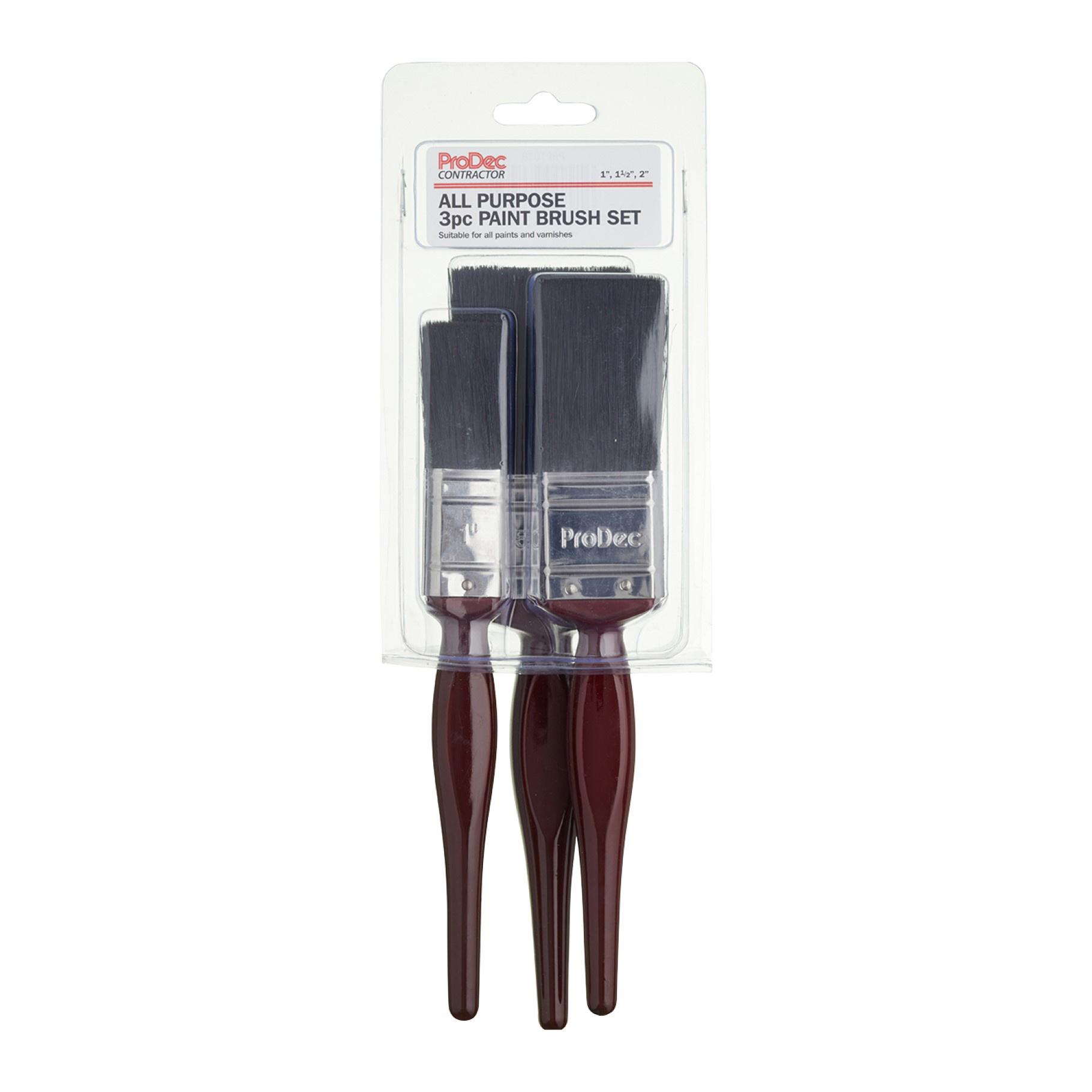 ProDec Contractor ProDec 3pc All Purpose Paint Brush Set