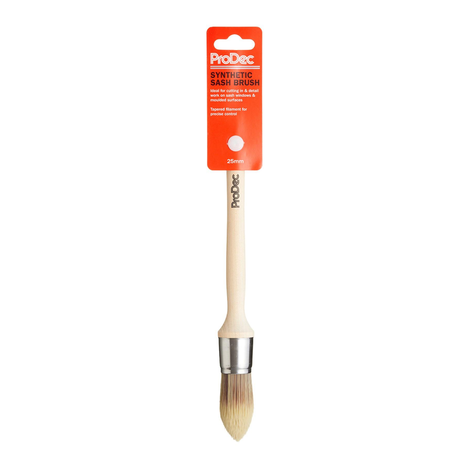 ProDec 25mm Pointed Synthetic Sash Brush