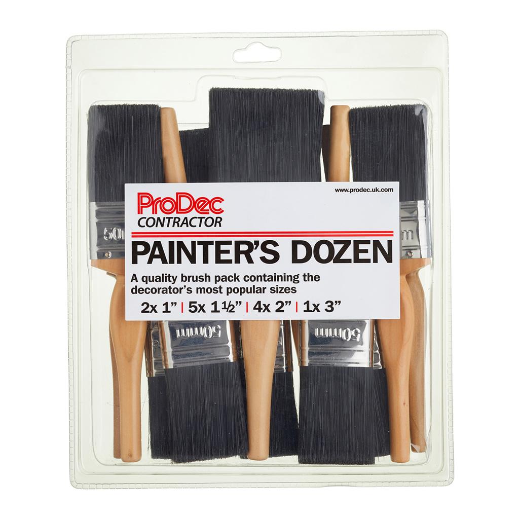 ProDec Contractor 12pc Painter's Dozen Brush Set