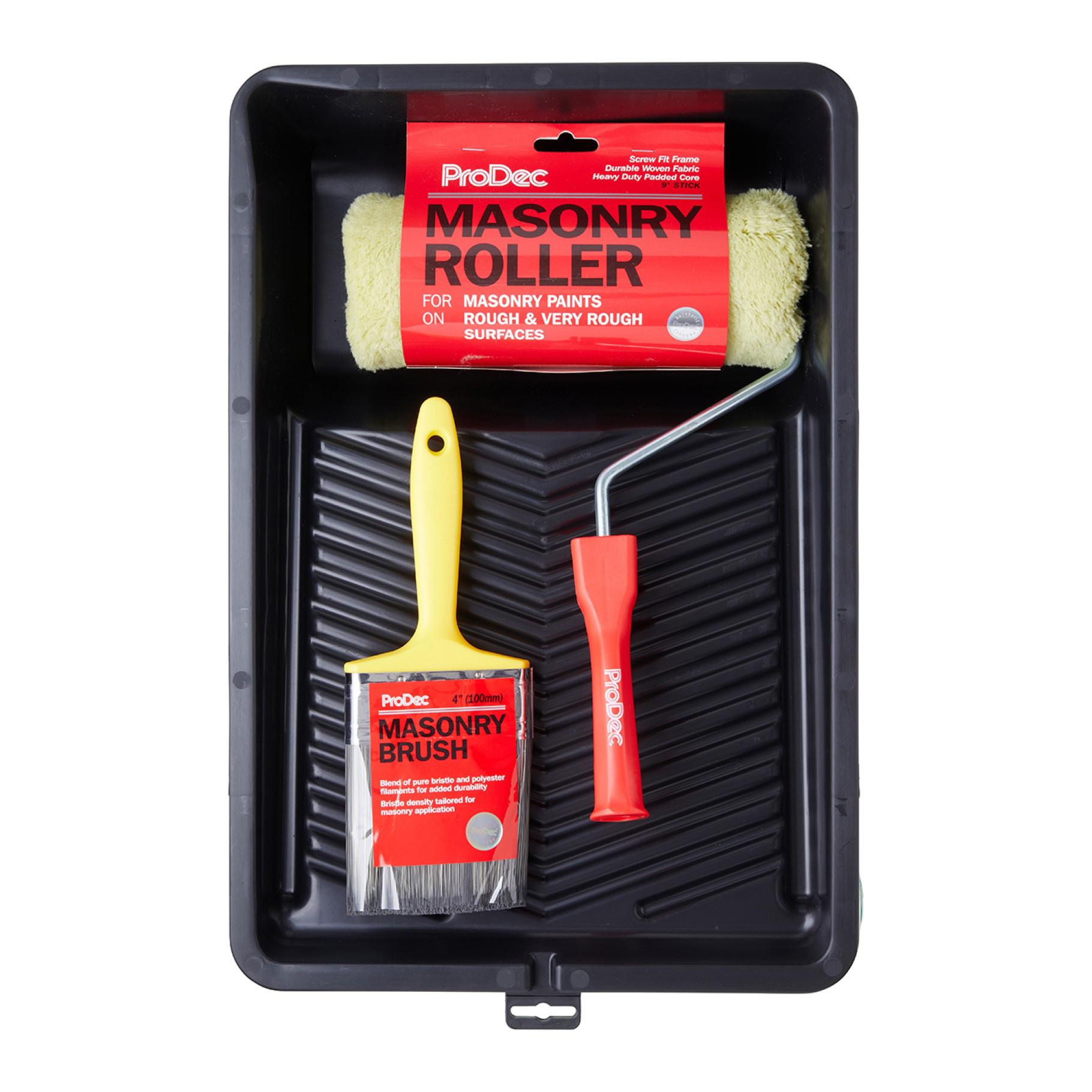 ProDec 11" Padded Masonry Roller, Frame, Brush & Tray Kit