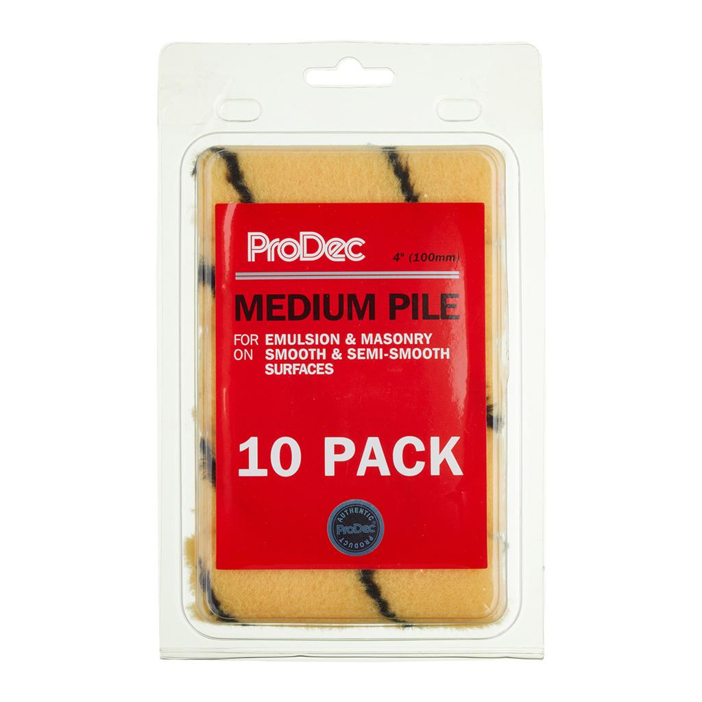 ProDec 10pk 4" Tiger Medium Pile Mini Roller
