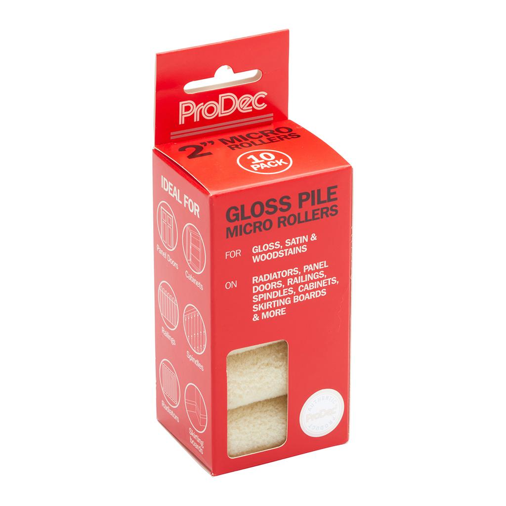 ProDec 10pk 2" Gloss Pile Micro Roller
