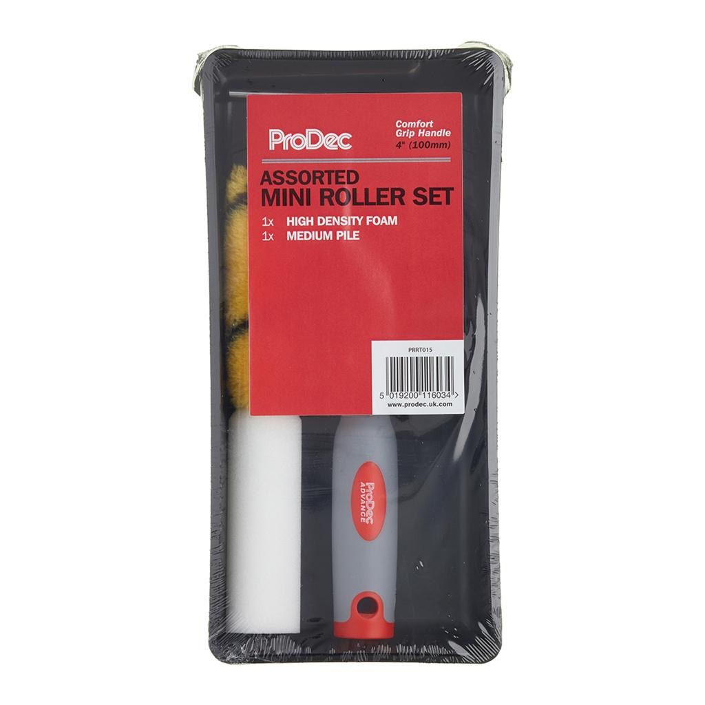 ProDec ProDec 4pc Assorted 4" Mini Roller Set