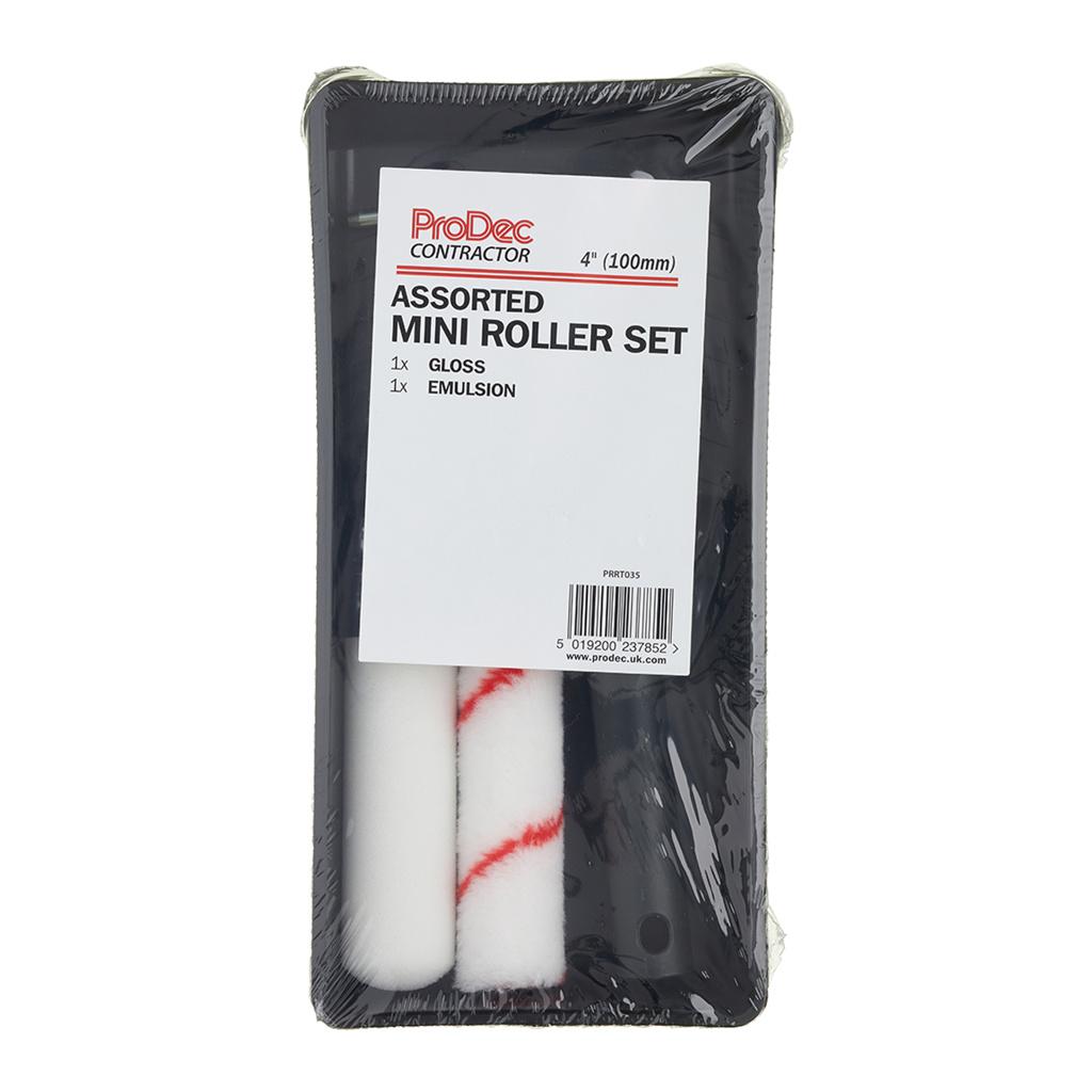 ProDec Contractor ProDec Contractor 4pc Assorted 4" Mini Roller Set