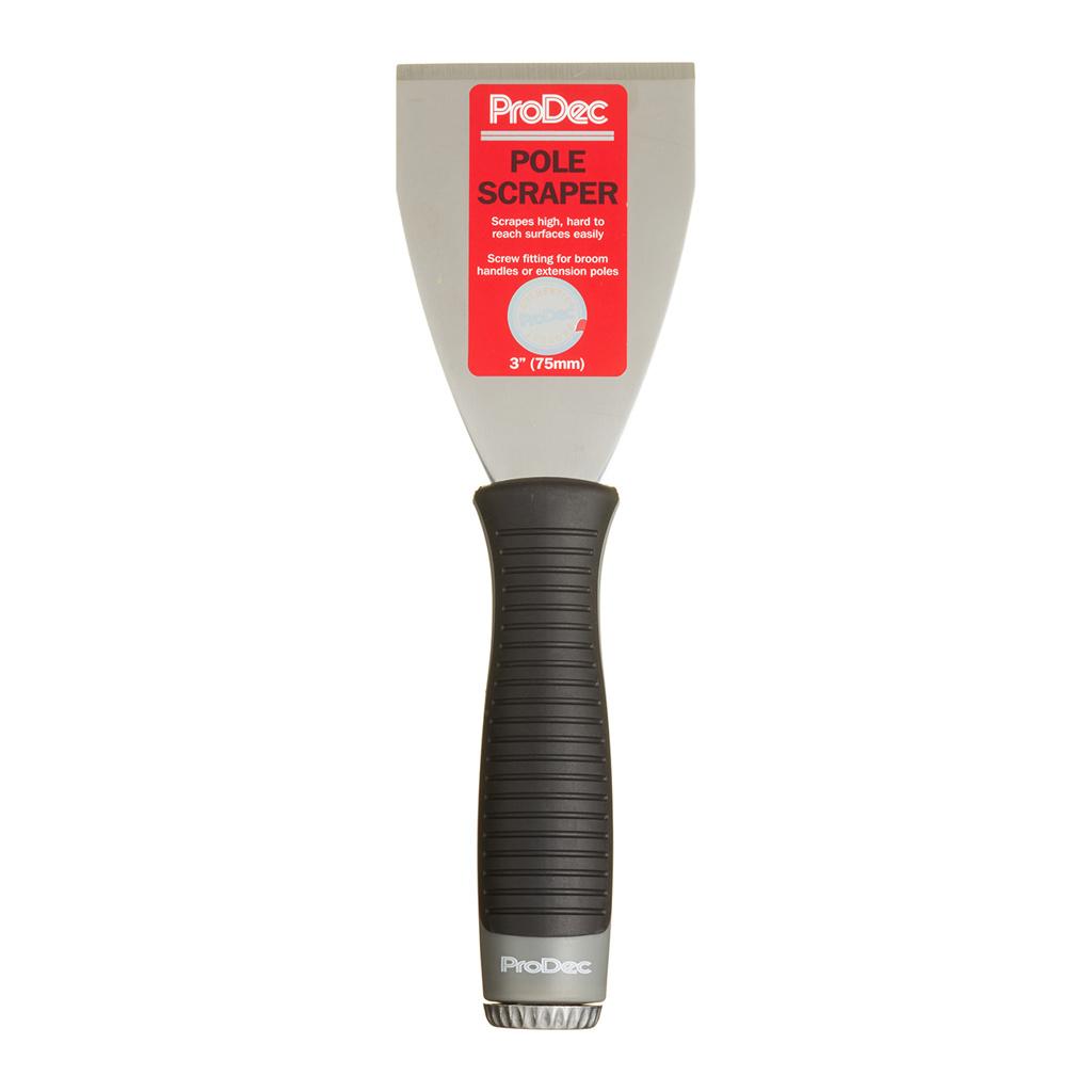 ProDec 3" Straight Pole Scraper - screw fit for extension pole