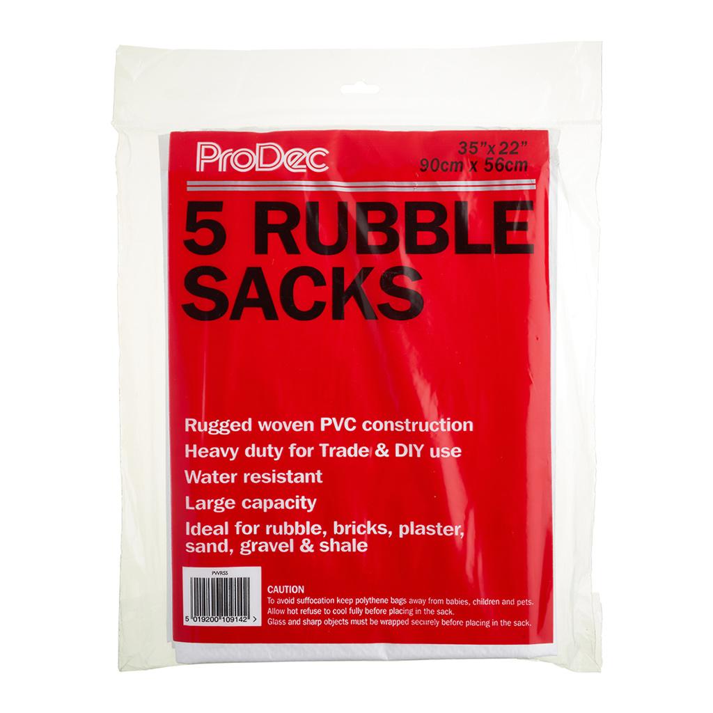 ProDec 5pk Woven Rubble Sacks