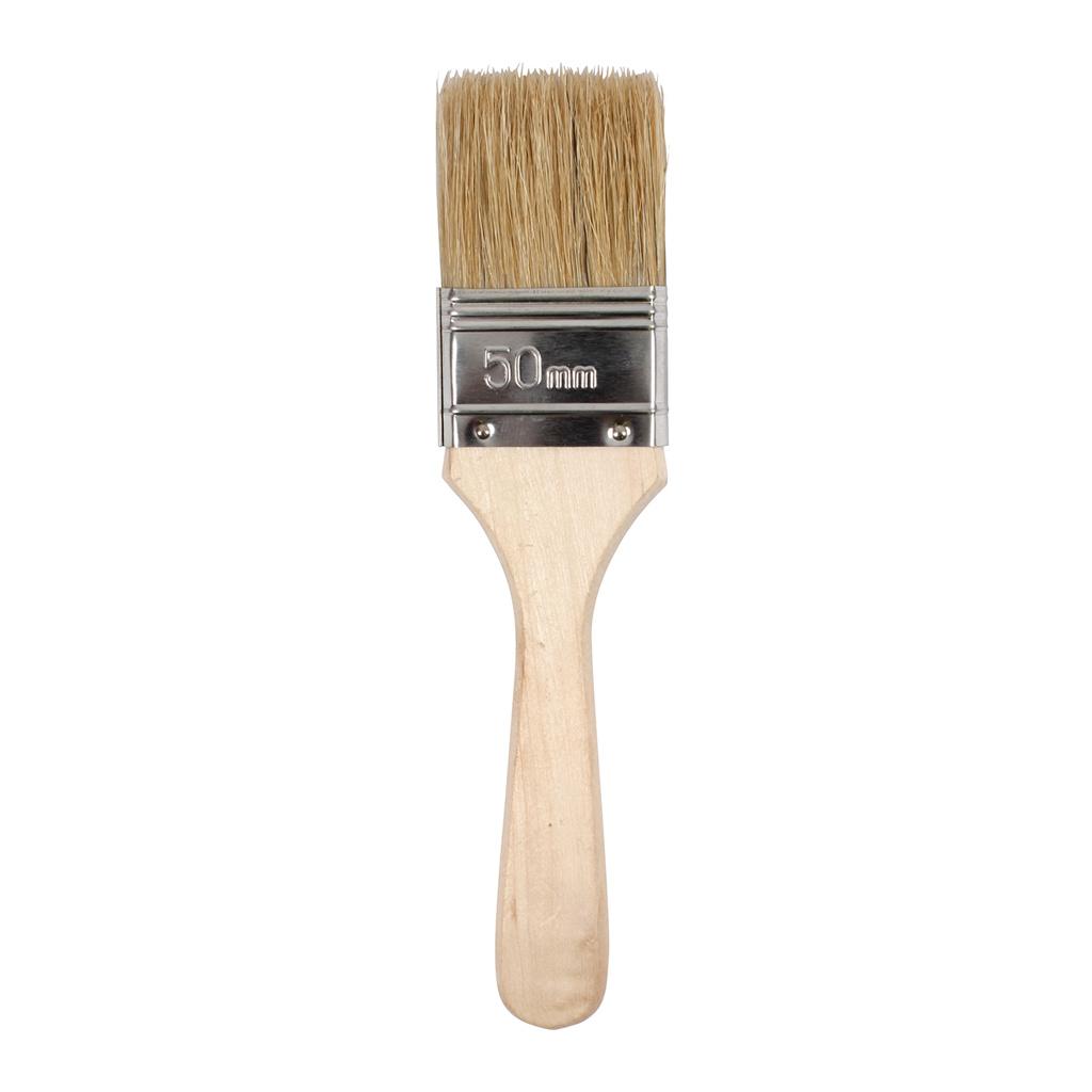 Unbranded 2" Wooden Handle White Bristle Laminating Brush