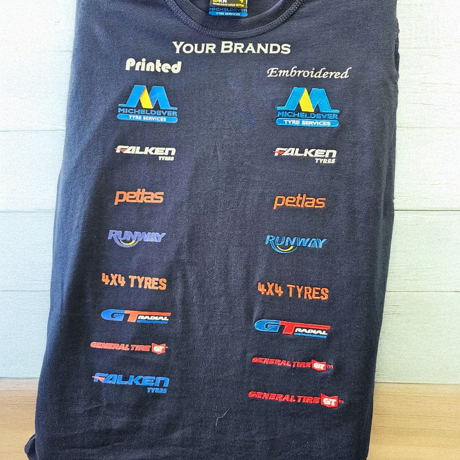 Print vs Embroidery