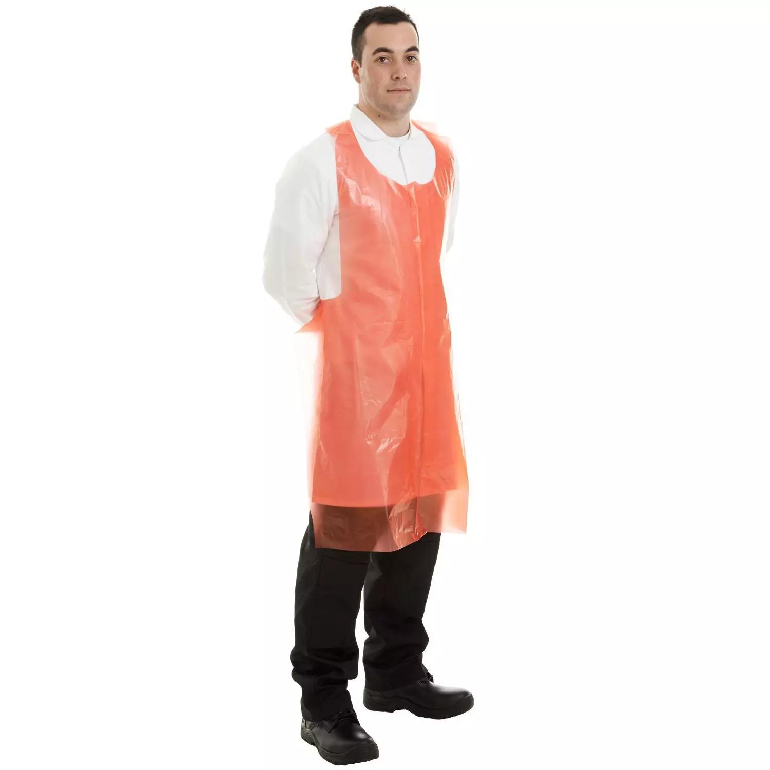 Supertouch PE Aprons - 50 Micron - Red - 500 Pieces
