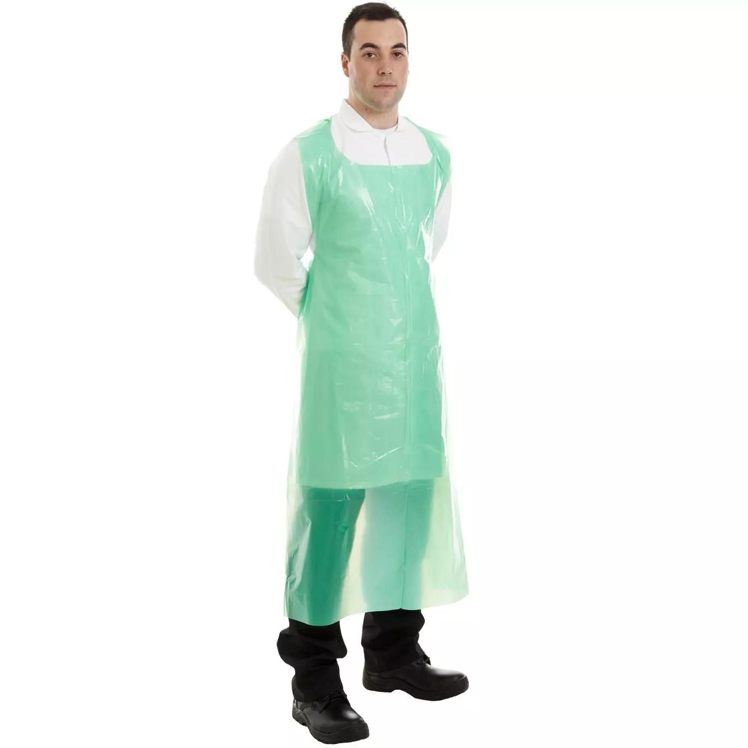 Supertouch PE Aprons - 50 Micron - Green - 500 Pieces