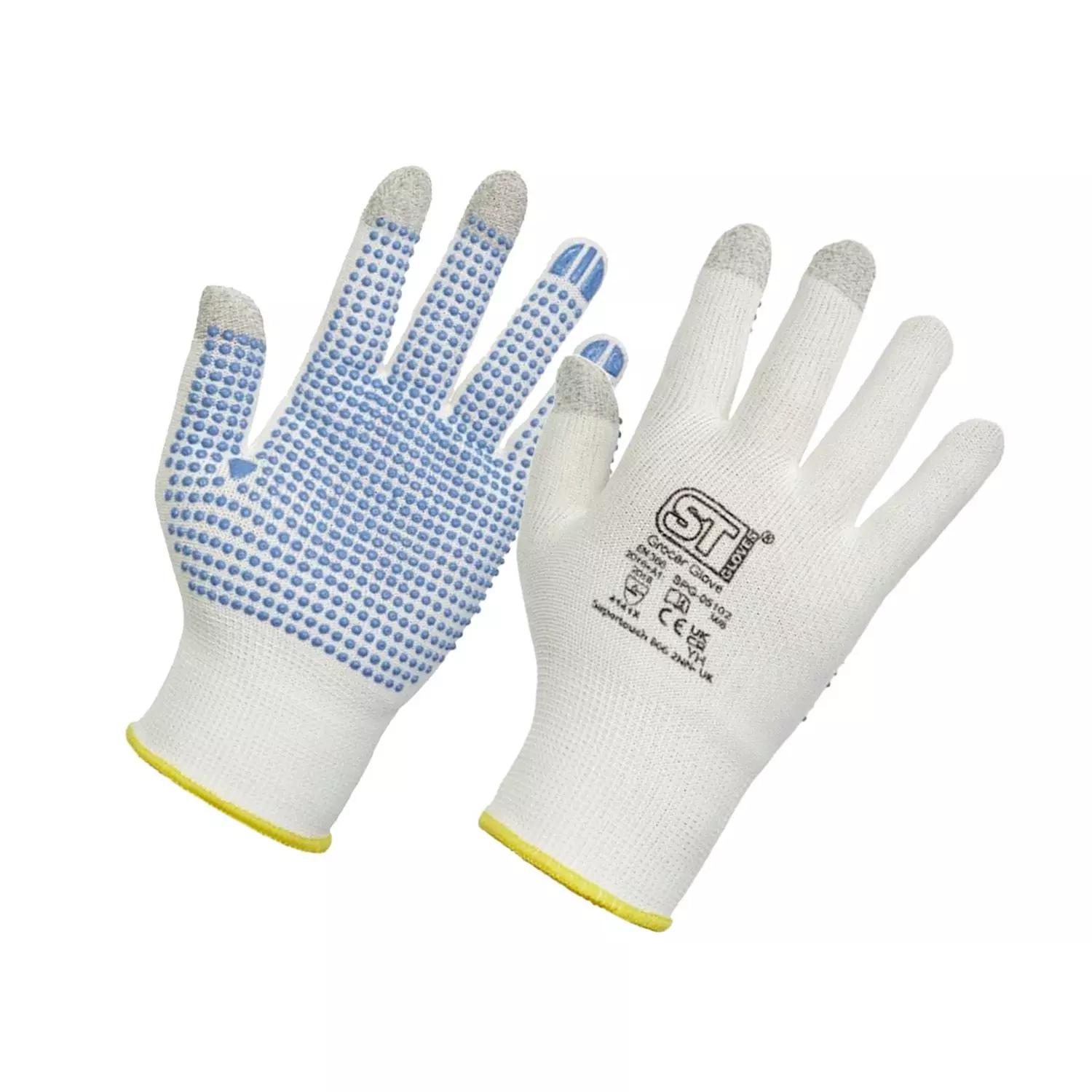 Supertouch Grocer Glove - White - 120 Pieces in White