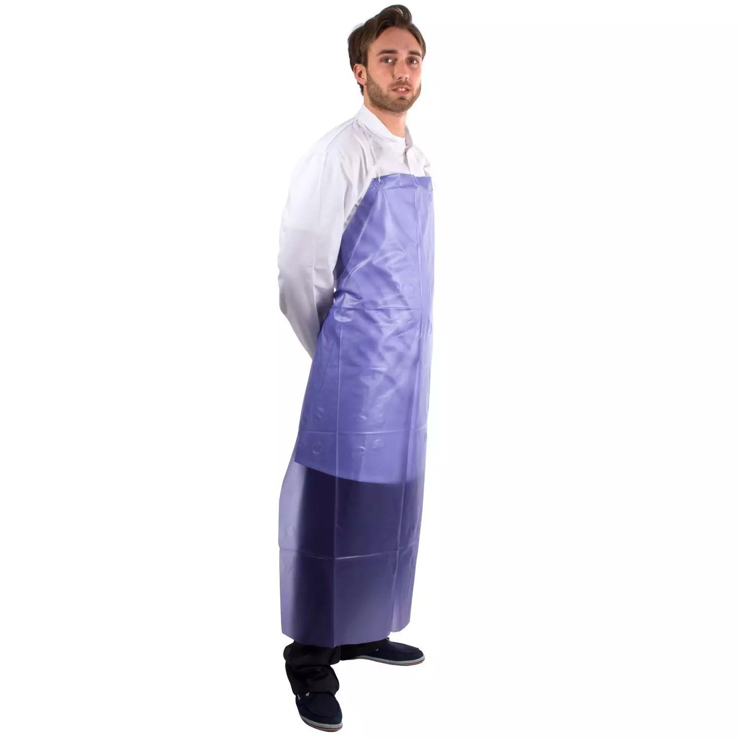 Supertouch PVC Aprons - Blue - 25 Pieces