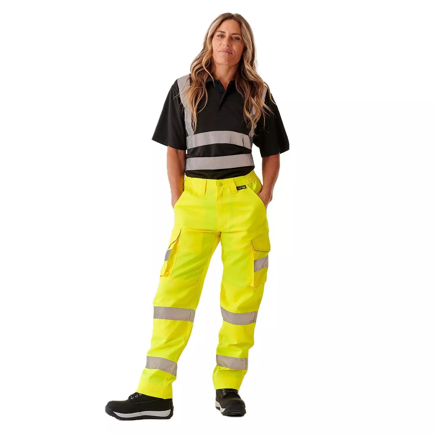 Supertouch Ladies Hi Vis Yellow Hana Combat Trouser in Yellow