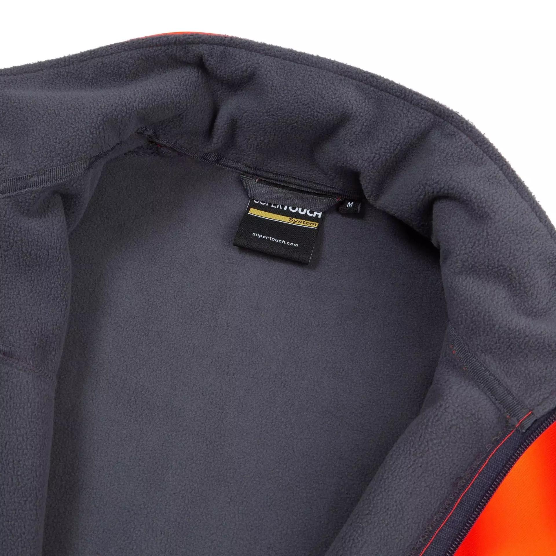 Supertouch System Hi Vis Eco 3-Layer Orange Softshell Parka in Orange