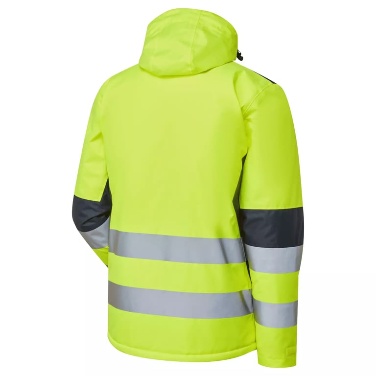 Supertouch System Hi Vis Eco Thermal Waterproof Yellow/Navy Jacket