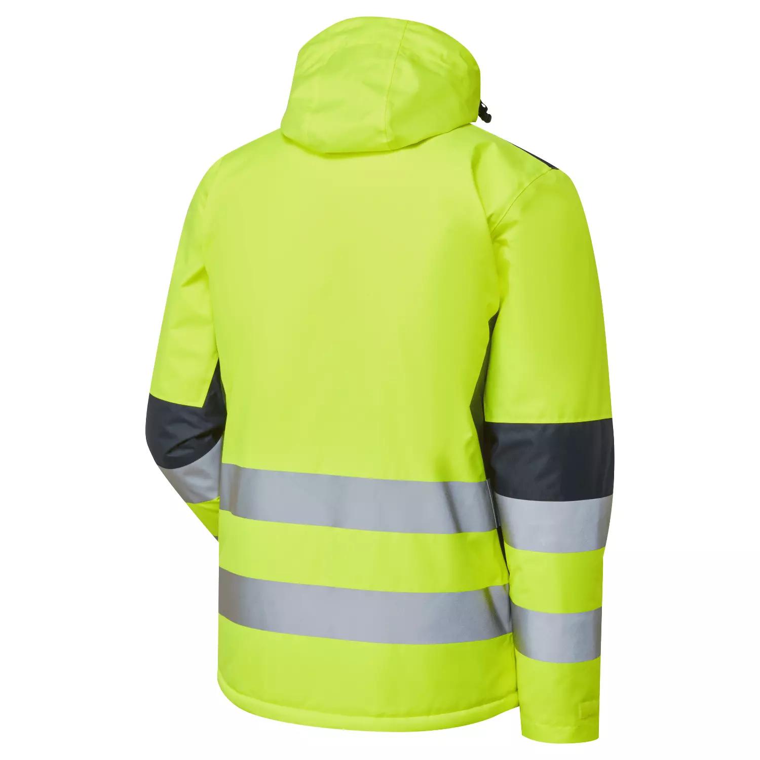 Supertouch System Hi Vis Eco Thermal Waterproof Yellow/Navy Jacket in Yellow/Navy
