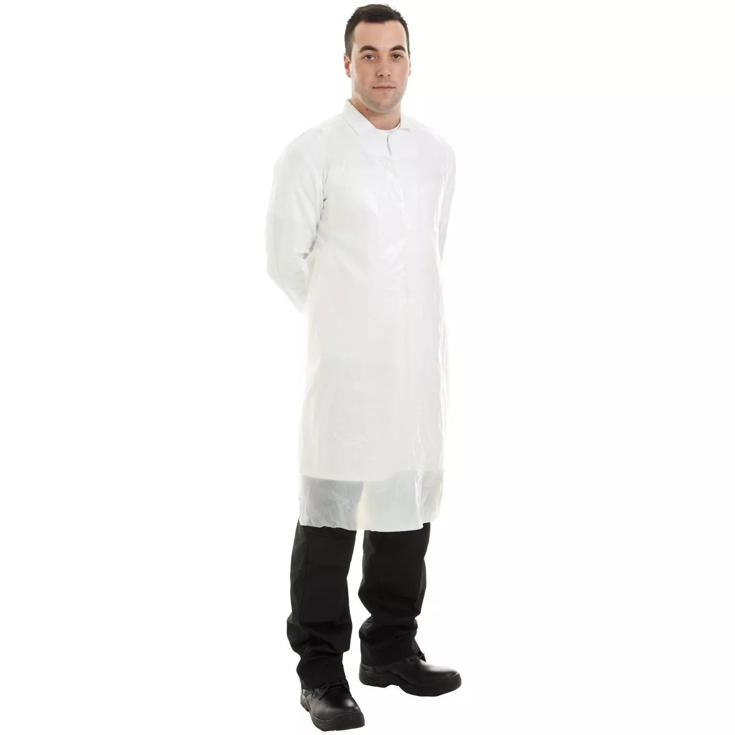 Supertouch HDPE 8 Micron Apron on a Roll - White - 1000 Pieces